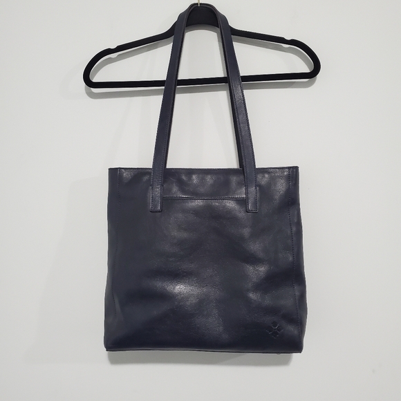 PATRICIA NASH Tote Lapis Blue Leather Handbag Purse - Picture 3 of 13